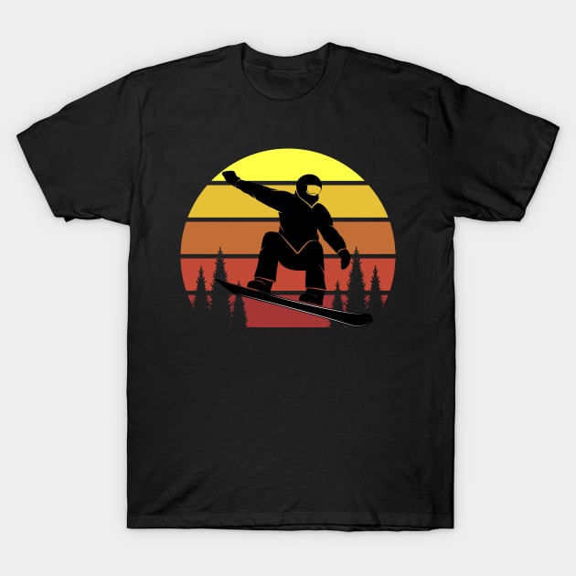 Snowboarding T-Shirt by Magic Arts